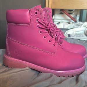 Timberland Kids Pink Boots